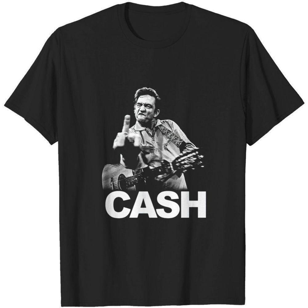 Johnny Cash Middle Finger Country Rebel Icon Fan T-Shirt